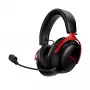 HyperX Cloud III Wireless - Gaming Headset, Black; Red, China, Circumaural, Closed, Active, 155 mm