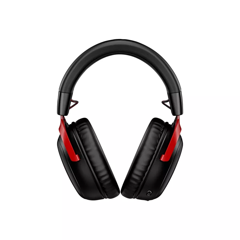 HyperX Cloud III Wireless - Gaming Headset, Black; Red, China, Circumaural, Closed, Active, 155 mm