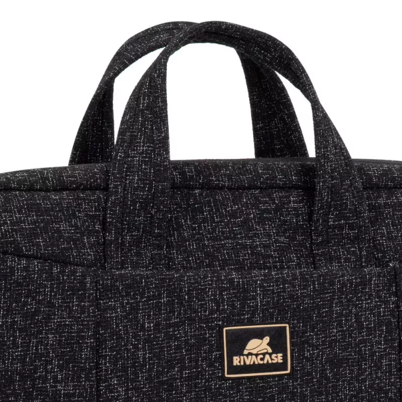 Messenger case Rivacase 7931 39.6 cm 15.6 inch Black White