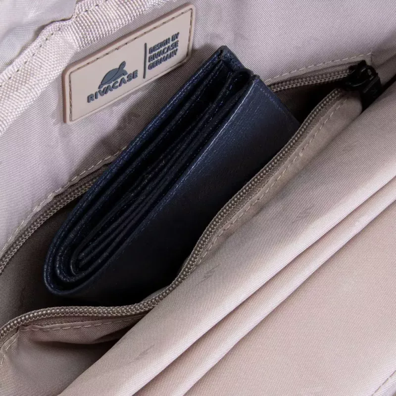 Messenger case Rivacase 7931 39.6 cm 15.6 inch Black White