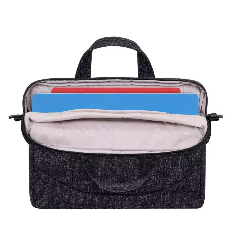 Messenger case Rivacase 7931 39.6 cm 15.6 inch Black White