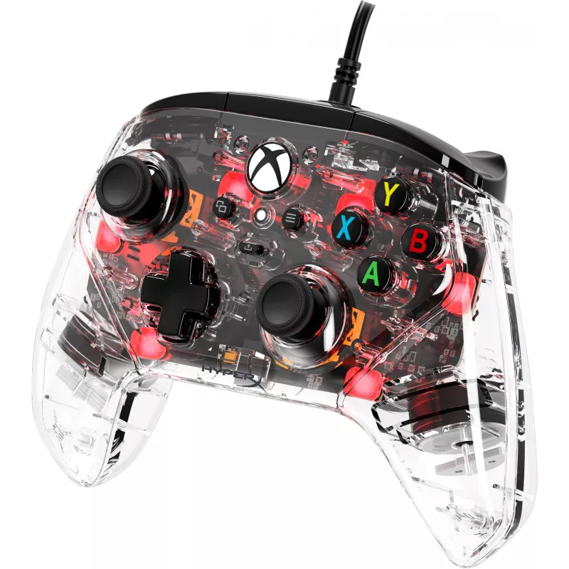 HyperX Clutch Gladiate - Wired Gaming RGB Controller - Xbox, Gamepad, Xbox One, Xbox Series X, Wired, USB, USB Type-A, USB Type-C, Transparent