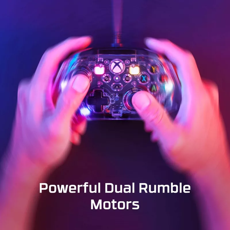 HyperX Clutch Gladiate - Wired Gaming RGB Controller - Xbox, Gamepad, Xbox One, Xbox Series X, Wired, USB, USB Type-A, USB Type-C, Transparent