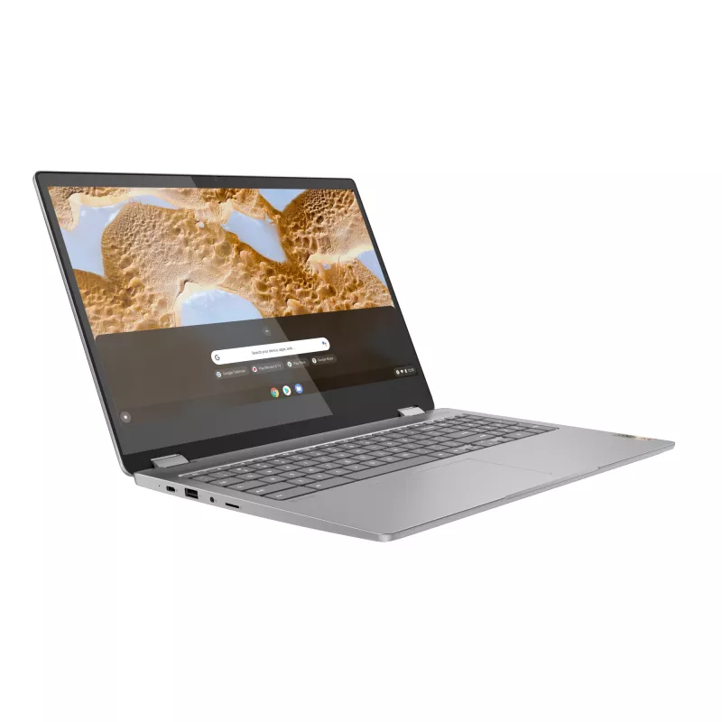 Lenovo IdeaPad Flex 3 Chrome 15IJL7 Intel® Celeron® N N4500 Chromebook 39.6 cm (15.6 inch) Touchscreen Full HD 8 GB LPDDR4x-SDRAM 128 GB eMMC Wi-Fi 6 (802.11ax) ChromeOS German Grey