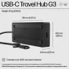 HP USB-C Travel Hub G3 USB-C Hub 116mm Width 41.9mm Depth 14.5mm Height