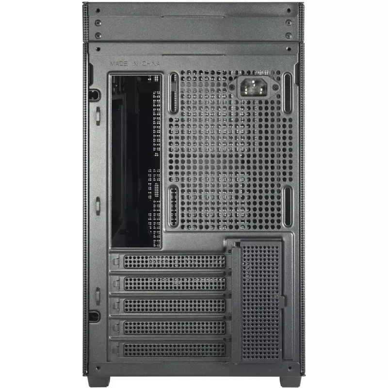 PC Mini Tower case INTER-TECH IM-2 Expander, Mini-ITX/Micro ATX, supports ATX/SFX PSUs, 2.5 inch & 3.5 inch drives, front/top fans 120/140 mm, black