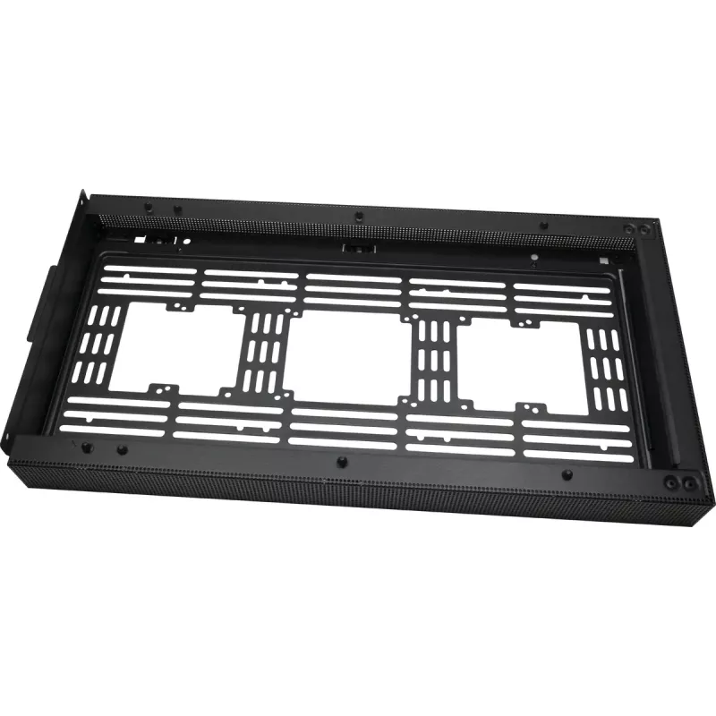 PC Mini Tower case INTER-TECH IM-2 Expander, Mini-ITX/Micro ATX, supports ATX/SFX PSUs, 2.5 inch & 3.5 inch drives, front/top fans 120/140 mm, black