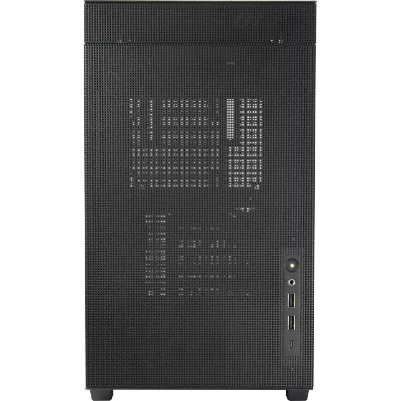 PC Mini Tower case INTER-TECH IM-2 Expander, Mini-ITX/Micro ATX, supports ATX/SFX PSUs, 2.5 inch & 3.5 inch drives, front/top fans 120/140 mm, black