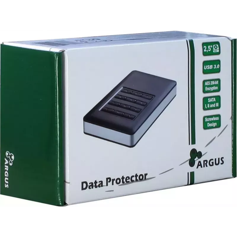 HDD enclosure Inter-Tech GD-25LK01 Aluminium Black 2.5 inch