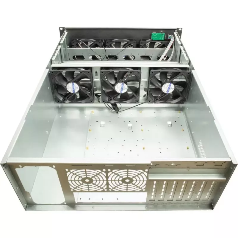 Computer Case Inter-Tech 4F28 Rack Black, Silver