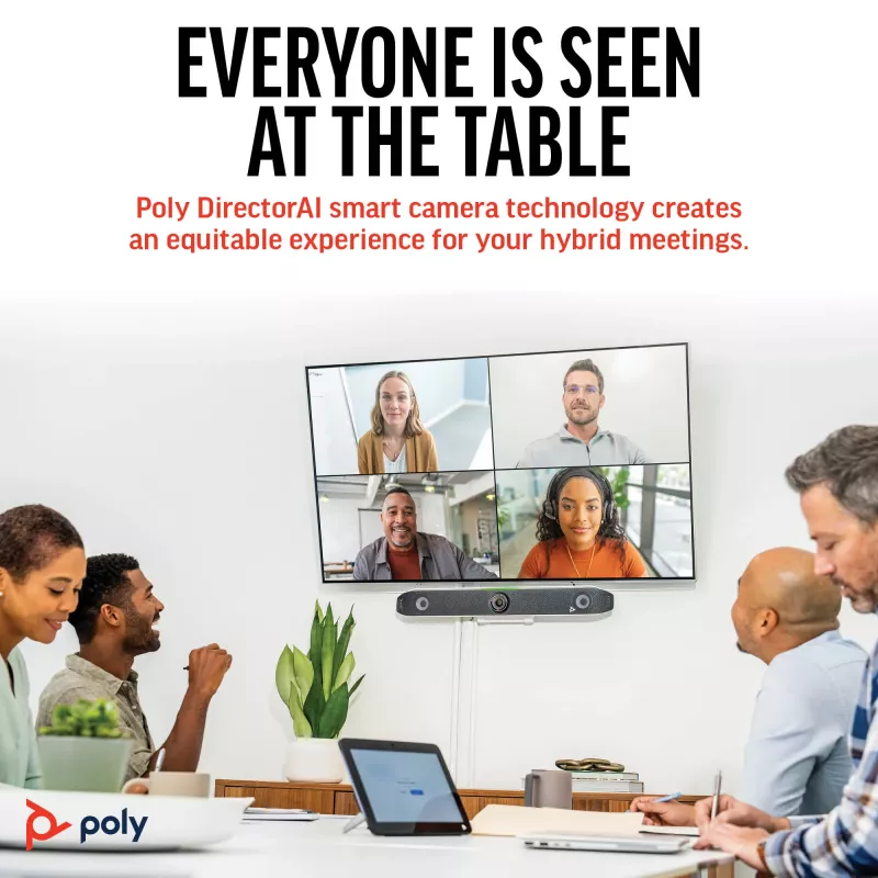 Group video conferencing system POLY Studio X52 4K Ultra HD 30 fps