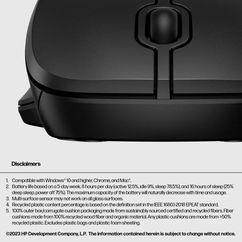 Mouse HP 255 Dual Wireless Mouse RF Wireless + Bluetooth
