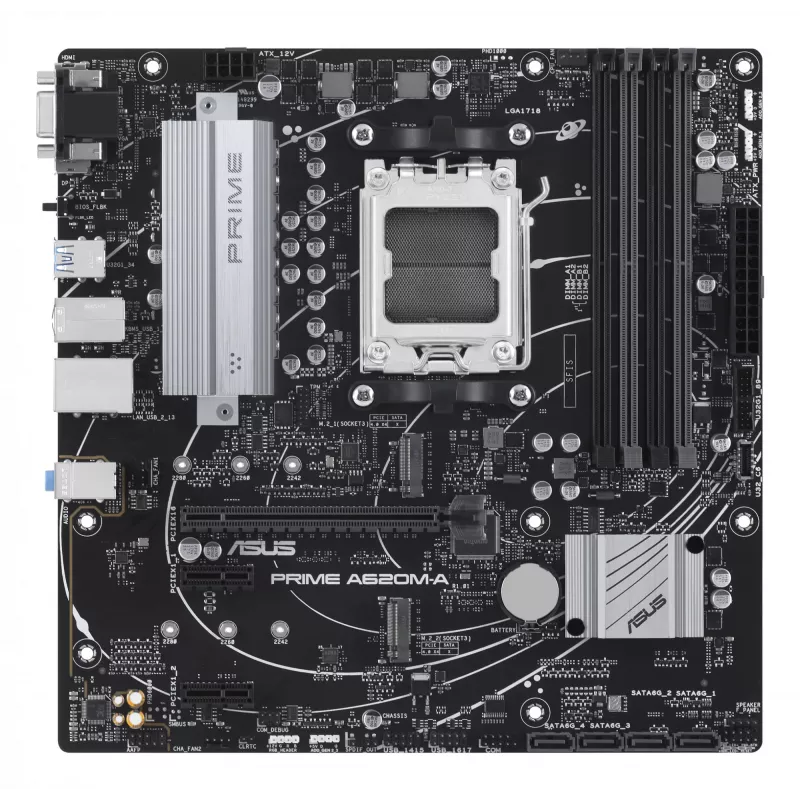 Motherboard ASUS PRIME A620M-A-CSM AMD A620 Socket AM5 micro ATX