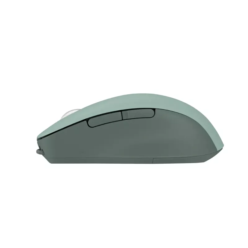 Mouse ASUS SmartO MD200 Silent Plus — Ambidextrous RF Wireless + Bluetooth, Optical 4200 DPI, 6 buttons, green
