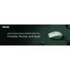 Mouse ASUS SmartO MD200 Silent Plus — Ambidextrous RF Wireless + Bluetooth, Optical 4200 DPI, 6 buttons, green