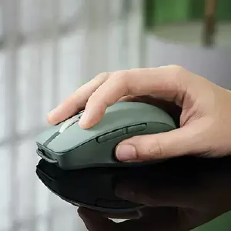 Mouse ASUS SmartO MD200 Silent Plus — Ambidextrous RF Wireless + Bluetooth, Optical 4200 DPI, 6 buttons, green