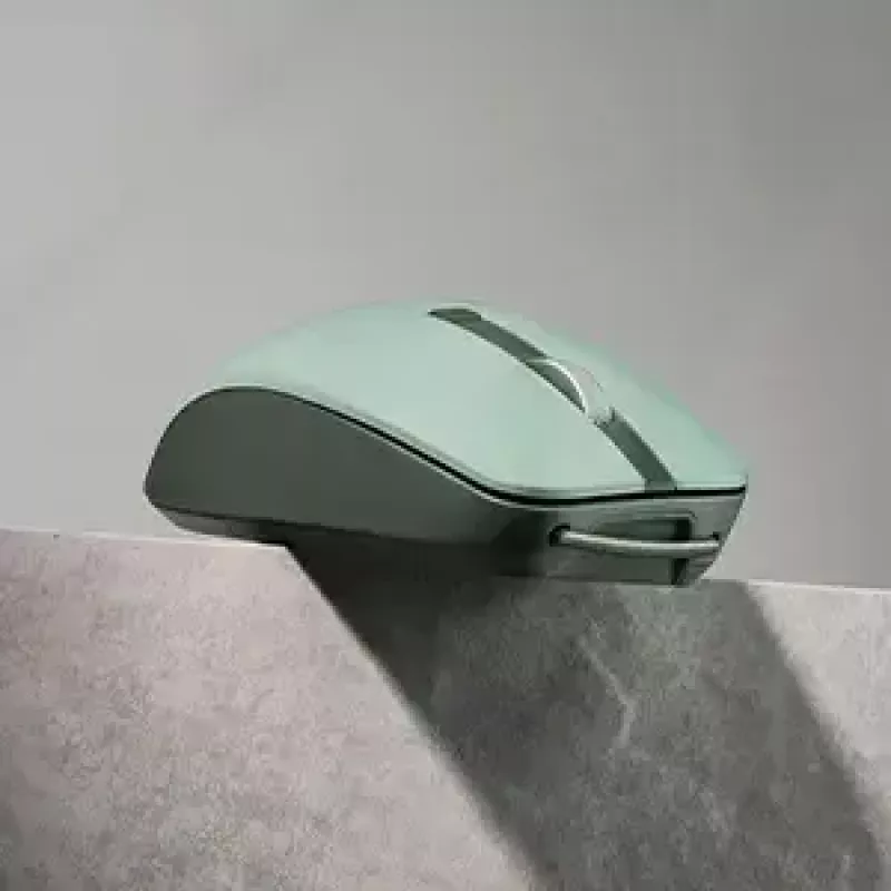 Mouse ASUS SmartO MD200 Silent Plus — Ambidextrous RF Wireless + Bluetooth, Optical 4200 DPI, 6 buttons, green