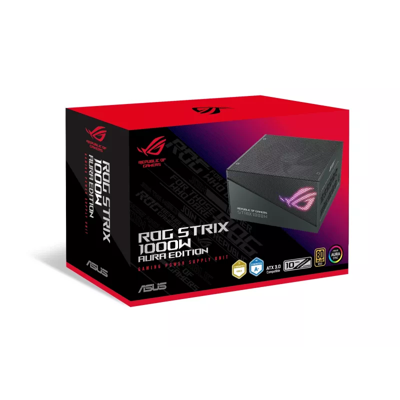 ASUS ROG Strix 1000W Gold Aura Edition power supply unit 20+4 pin ATX ATX Black
