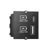 Socket Outlet USB A + USB C Bachmann 917.227 Black IP20 250V