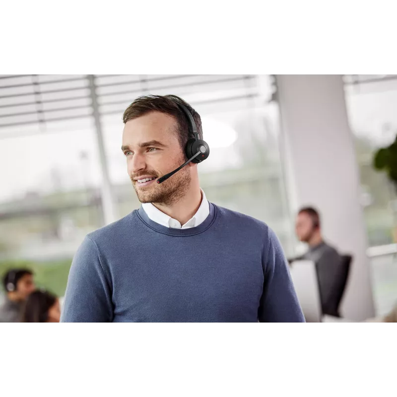 Jabra Engage 55 MS Stereo Headset Wireless Head-band Office/Call center USB Type-A Black