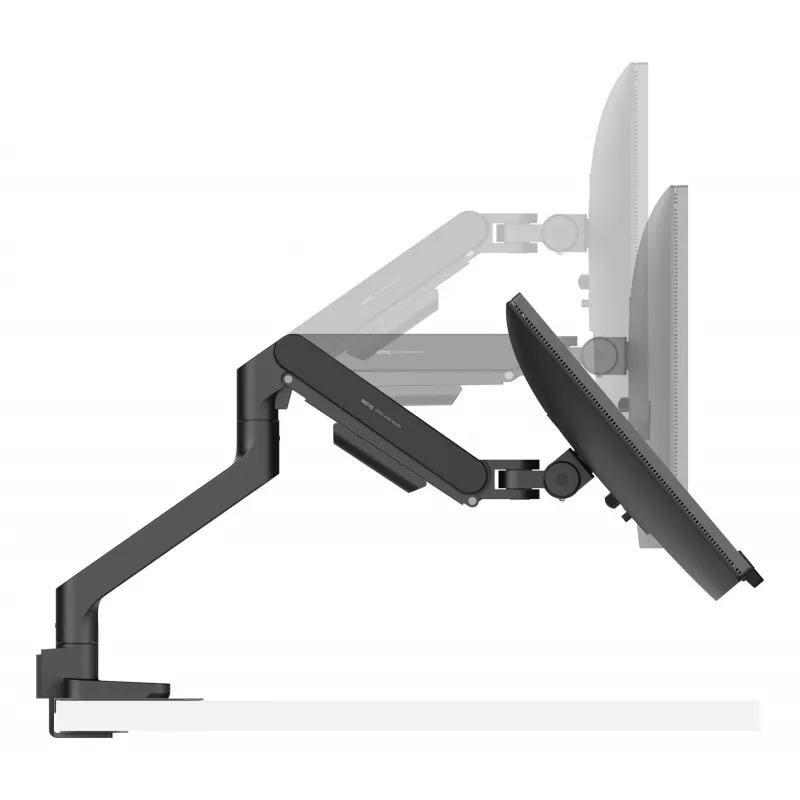 Monitor arm BenQ BSH01 — Ergo Arm adjustable height, VESA compatible, black