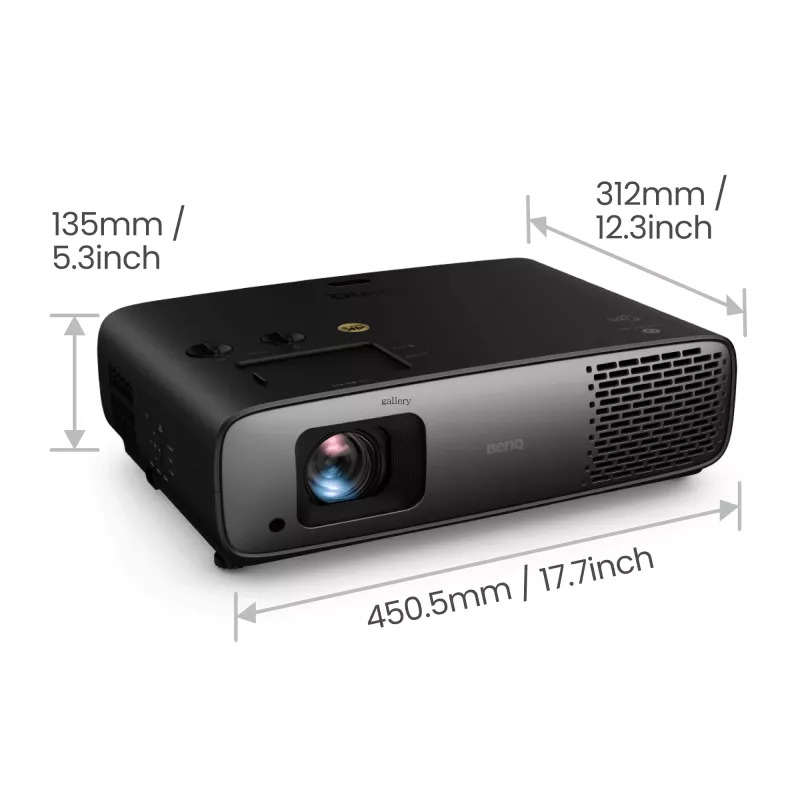 BenQ W4100i Standard throw projector 3200 ANSI lumens DLP UHD 4K (3840x2160) 3D Black