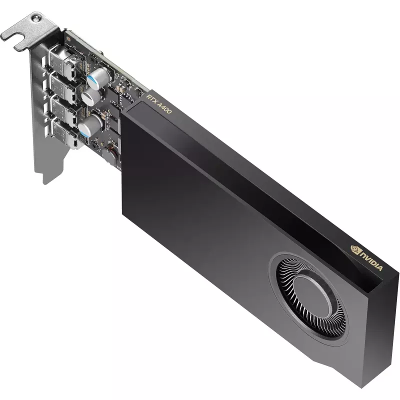 HP NVIDIA RTX A400 4GB GDDR6 Graphics Card, 4x Mini DisplayPort (9U277AA)
