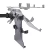 StarTech.com Monitor Arm with VESA Laptop Tray, For a Laptop (4.5kg/9.9lb) and a Single Display up to 32 inch (8kg/17.6lb), Black, Vented Tray, Adjustable Laptop Arm Mount, C-clamp/Grommet Mount