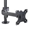 StarTech.com Monitor Arm with VESA Laptop Tray, For a Laptop (4.5kg/9.9lb) and a Single Display up to 32 inch (8kg/17.6lb), Black, Vented Tray, Adjustable Laptop Arm Mount, C-clamp/Grommet Mount