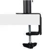 StarTech.com Monitor Arm with VESA Laptop Tray, For a Laptop (4.5kg/9.9lb) and a Single Display up to 32 inch (8kg/17.6lb), Black, Vented Tray, Adjustable Laptop Arm Mount, C-clamp/Grommet Mount