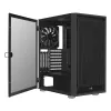 Aerocool Graphite v1 Mid Tower Case, Tempered Glass Side Panel, Black