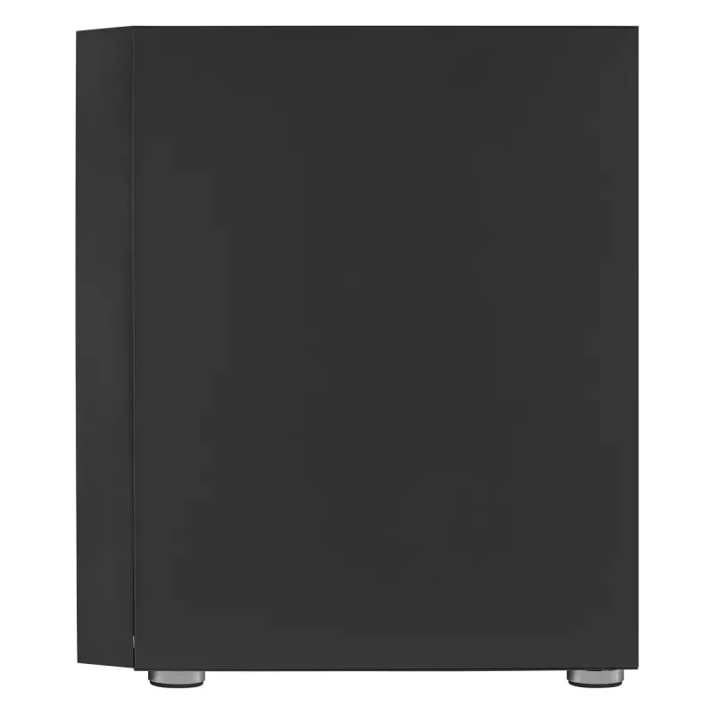 Aerocool Graphite v1 Mid Tower Case, Tempered Glass Side Panel, Black