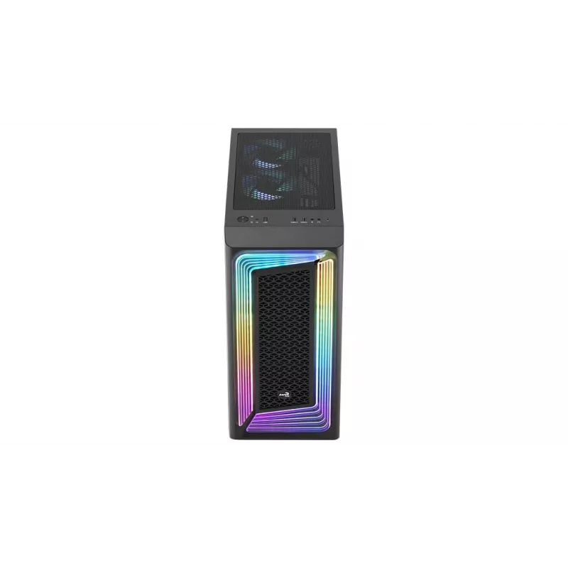 PC Case AEROCOOL Interstellar Midi Tower Black — ATX, supports up to 362 mm GPU, 163 mm CPU cooler, 3x120/360 mm front radiator