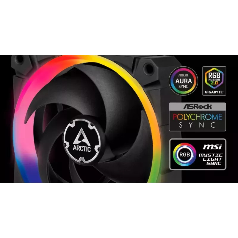 ARCTIC BioniX P120 A-RGB Pressure-optimised 120 mm Fan with A-RGB