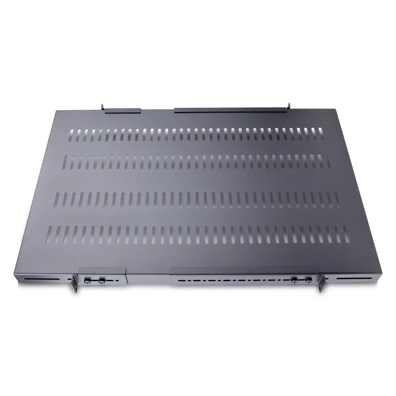 StarTech.com 1U 4-Post Adjustable Vented Server Rack Mount Shelf - 330lbs(150 kg) - 19.5 to 38in Adjustable Mounting Depth Universal Tray for 19 inch AV/ Network Equipment Rack - 27.5in Deep