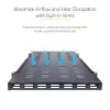 StarTech.com 1U 4-Post Adjustable Vented Server Rack Mount Shelf - 330lbs(150 kg) - 19.5 to 38in Adjustable Mounting Depth Universal Tray for 19 inch AV/ Network Equipment Rack - 27.5in Deep