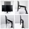 Desk Mount Gas Spring Monitor Arm Arctic X1-3D — supports up to 43 inch / 10 kg, VESA 75x75–100x100, black