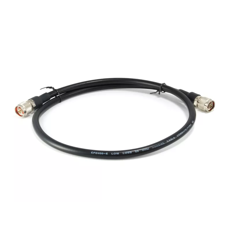 LevelOne 1m Antenna Cable, CFD-400, N Male Plug to N Male Plug, Indoor/Outdoor