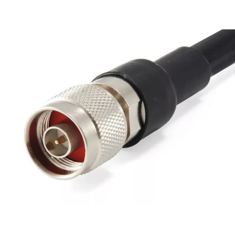 LevelOne 1m Antenna Cable, CFD-400, N Male Plug to N Male Plug, Indoor/Outdoor