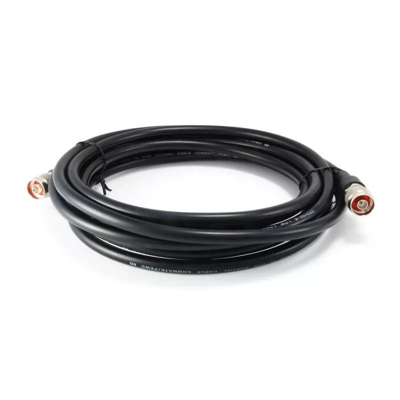 LevelOne 5m Antenna Cable, CFD-400, N Male Plug to N Male Plug, Indoor/Outdoor