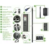 APC APDU9953 power distribution unit (PDU) 24 AC outlet(s) 0U Black