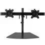 StarTech.com Dual-Monitor Stand - Horizontal - Black, Freestanding, 8 kg, 61 cm (24 inch), 100 x 100 mm, Height adjustment, Black