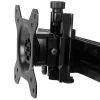 StarTech.com Dual-Monitor Stand - Horizontal - Black, Freestanding, 8 kg, 61 cm (24 inch), 100 x 100 mm, Height adjustment, Black