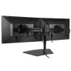 StarTech.com Dual-Monitor Stand - Horizontal - Black, Freestanding, 8 kg, 61 cm (24 inch), 100 x 100 mm, Height adjustment, Black