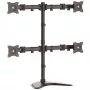 StarTech.com Quad-Monitor Desktop Stand - Articulating, Freestanding, 8 kg, 33 cm (13 inch), 68.6 cm (27 inch), 100 x 100 mm, Black