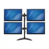 StarTech.com Quad-Monitor Desktop Stand - Articulating, Freestanding, 8 kg, 33 cm (13 inch), 68.6 cm (27 inch), 100 x 100 mm, Black