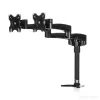 StarTech.com Desk-Mount Dual Monitor Arm - Articulating, Clamp, 13.6 kg, 30.5 cm (12 inch), 61 cm (24 inch), 100 x 100 mm, Black
