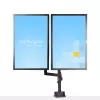 StarTech.com Desk Mount Dual Monitor Arm, Full Motion Monitor Mount for 2x VESA Displays up to 32 inch (17.6lb/8kg), Height Adjustable, Clamp/Grommet Mount, Mechanical Spring