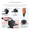 StarTech.com Desk Mount Dual Monitor Arm, Full Motion Monitor Mount for 2x VESA Displays up to 32 inch (17.6lb/8kg), Height Adjustable, Clamp/Grommet Mount, Mechanical Spring