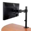 StarTech.com Desk Mount Monitor Arm for up to 34 inch (8 kg) VESA Compatible Displays - Articulating Pole Mount Single Monitor Arm - Ergonomic Height Adjustable Monitor Mount - Desk Clamp/Grommet